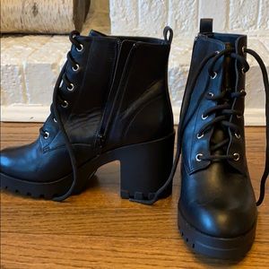 Nordstrom BP combat boot with heel